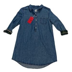 Southern Proper Denim Blue Long Sleeve Dress